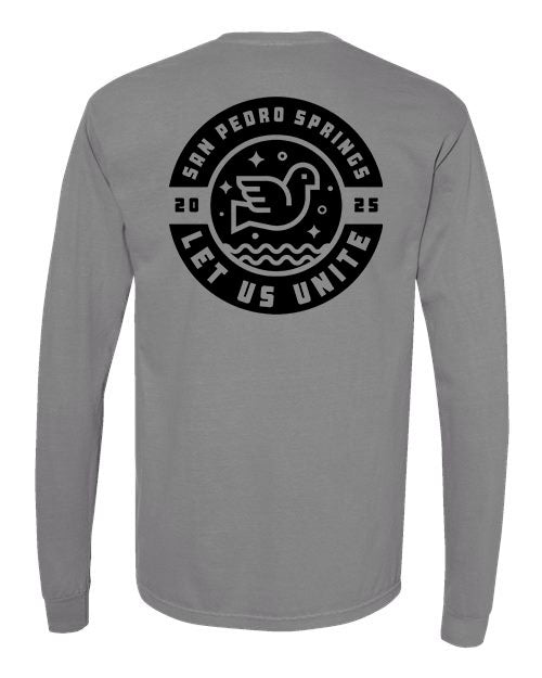 Let Us Unite Logo - Long Sleeve Tee (Grey)
