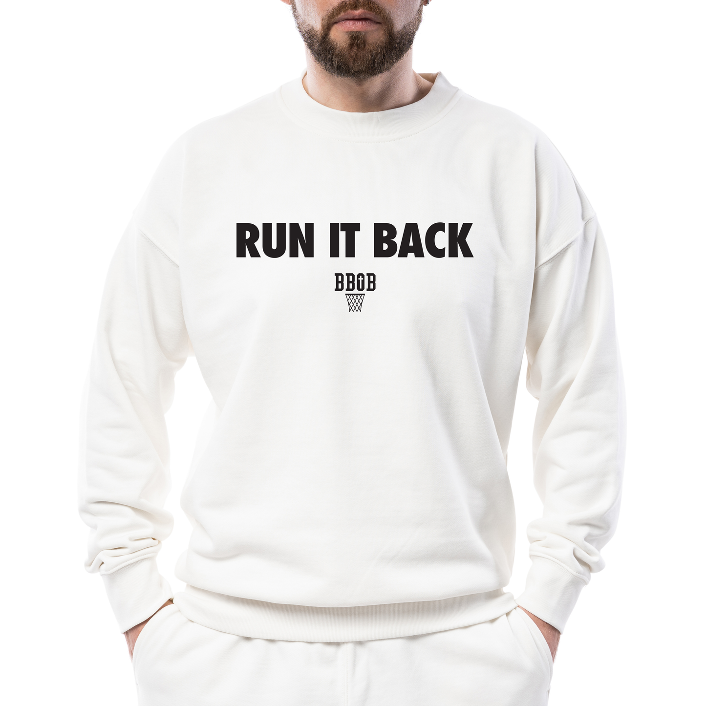 BBOB - Run it Back Sweatshirt (White)