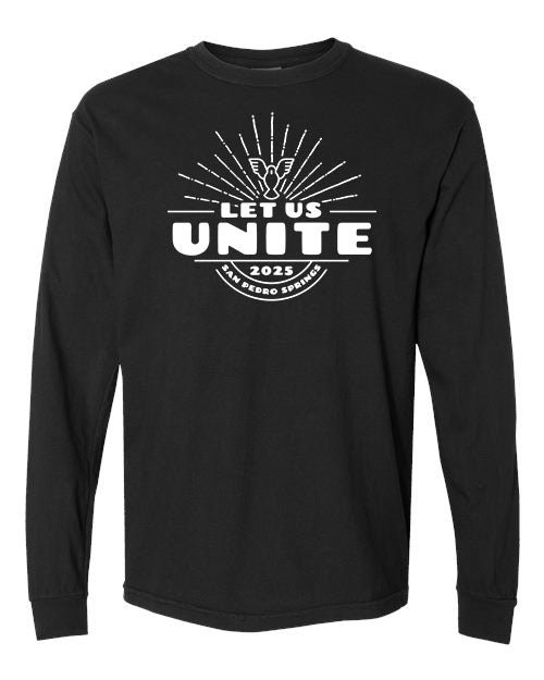 Let Us Unite Dove Burst - Long Sleeve Tee (Black)