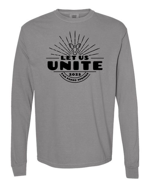 Let Us Unite Dove Burst - Long Sleeve Tee (Grey)