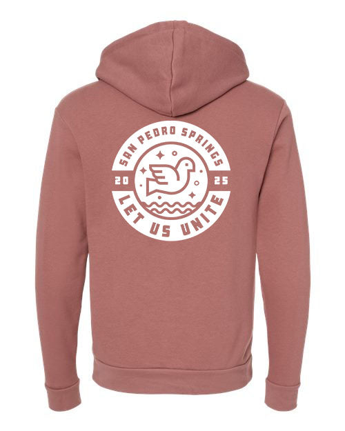 Let Us Unite Logo - Hoodie (Mauve)