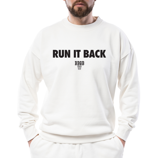 BBOB - Run it Back Sweatshirt (White)